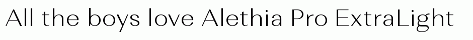 Alethia Pro ExtraLight