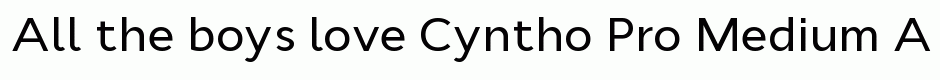 Cyntho Pro Medium