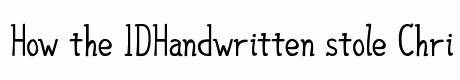 IDHandwritten