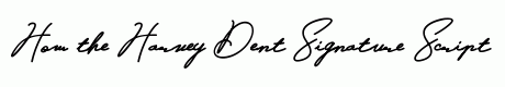 Harvey Dent Signature Script