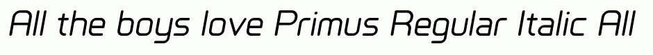 Primus Regular Italic