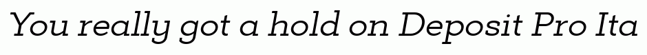 Deposit Pro Italic