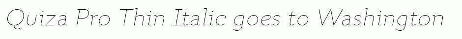 Quiza Pro Thin Italic