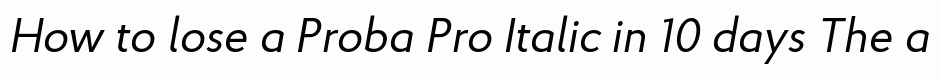 Proba Pro Italic