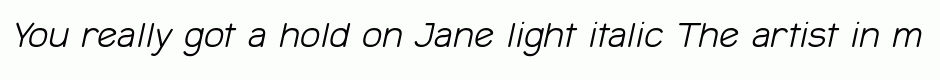 Jane light italic