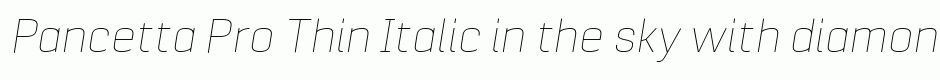 Pancetta Pro Thin Italic