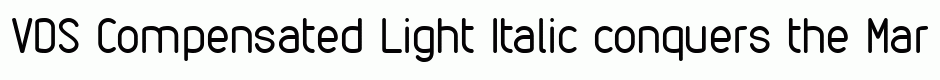 VDS Compensated Light Italic