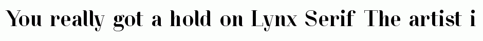 Lynx Serif