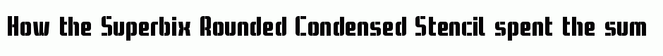 Superbix Rounded Condensed Stencil