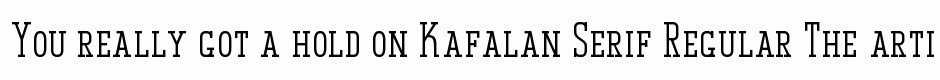 Kafalan Serif Regular