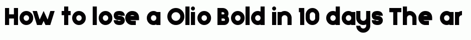 Olio Bold