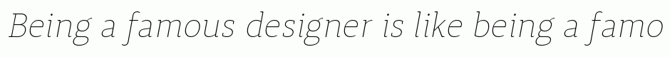 Synerga Pro Thin Italic