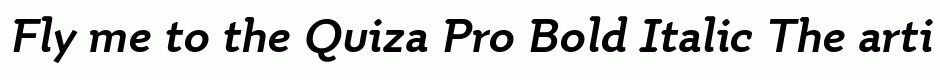 Quiza Pro Bold Italic