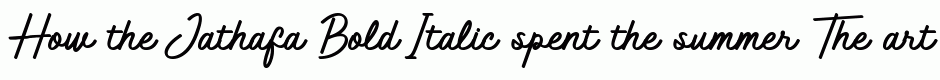 Jathafa Bold Italic