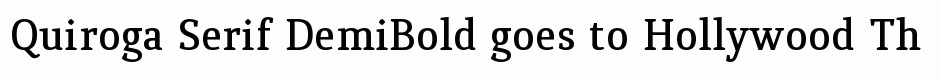 Quiroga Serif DemiBold