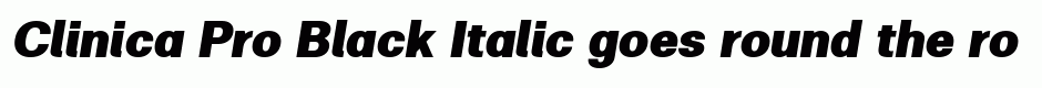 Clinica Pro Black Italic