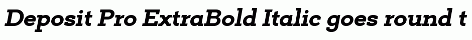 Deposit Pro ExtraBold Italic