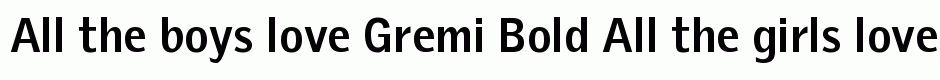 Gremi Bold