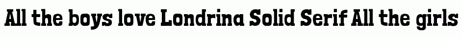 Londrina Solid Serif