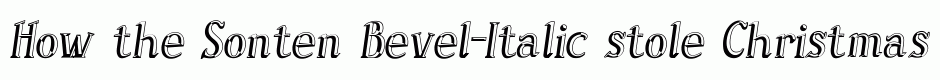 Sonten Bevel-Italic