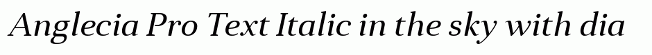 Anglecia Pro Text Italic