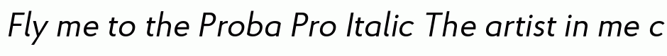 Proba Pro Italic