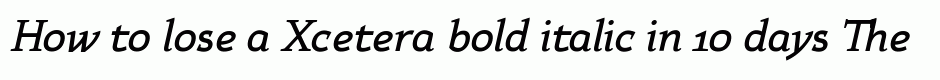 Xcetera bold italic