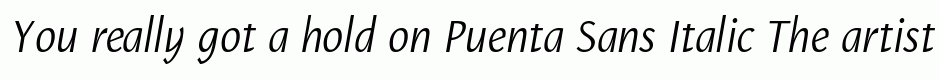 Puenta Sans Italic