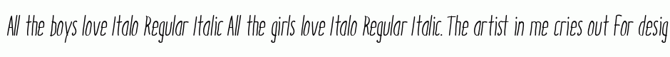 Italo Regular Italic