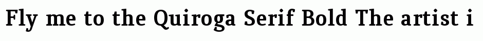 Quiroga Serif Bold