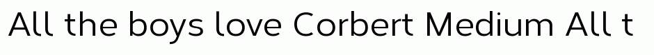 Corbert Medium