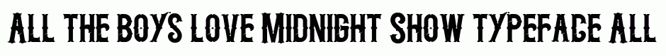 Midnight Show typeface