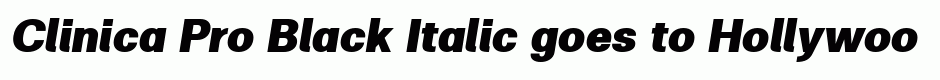 Clinica Pro Black Italic