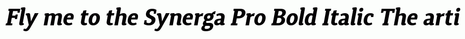 Synerga Pro Bold Italic