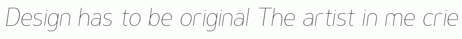 Genius Thin Italic