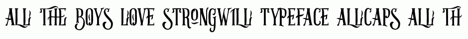 Strongwill Typeface Allcaps