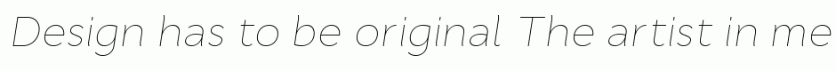 Cyntho Pro Thin Italic