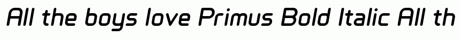 Primus Bold Italic