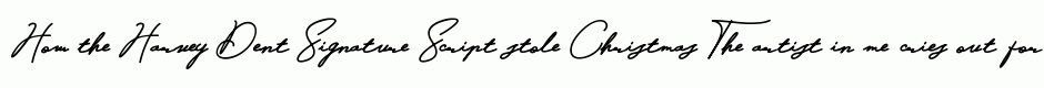 Harvey Dent Signature Script