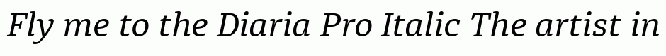 Diaria Pro Italic