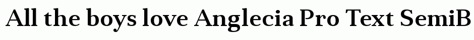 Anglecia Pro Text SemiBold