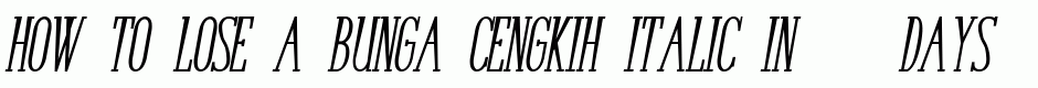 Bunga Cengkih Italic