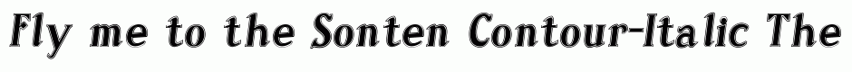 Sonten Contour-Italic