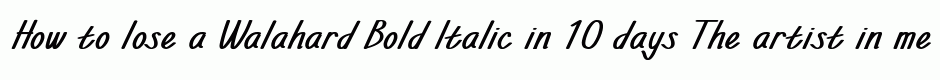 Walahard Bold Italic