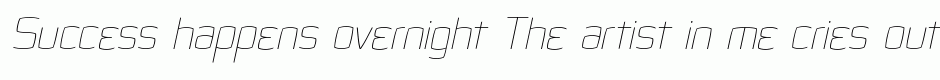 Quam thin italic