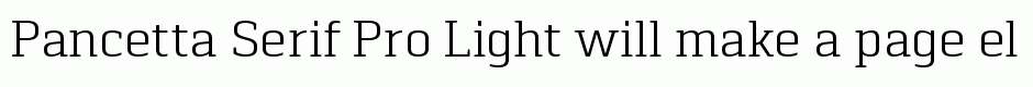 Pancetta Serif Pro Light